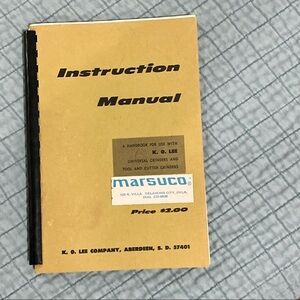 Gold Instruction Manual